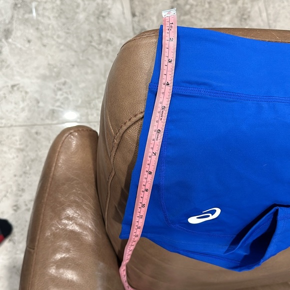 ASICS woman’s running shorts. Neon blue. New with tag. - Picture 7 of 8